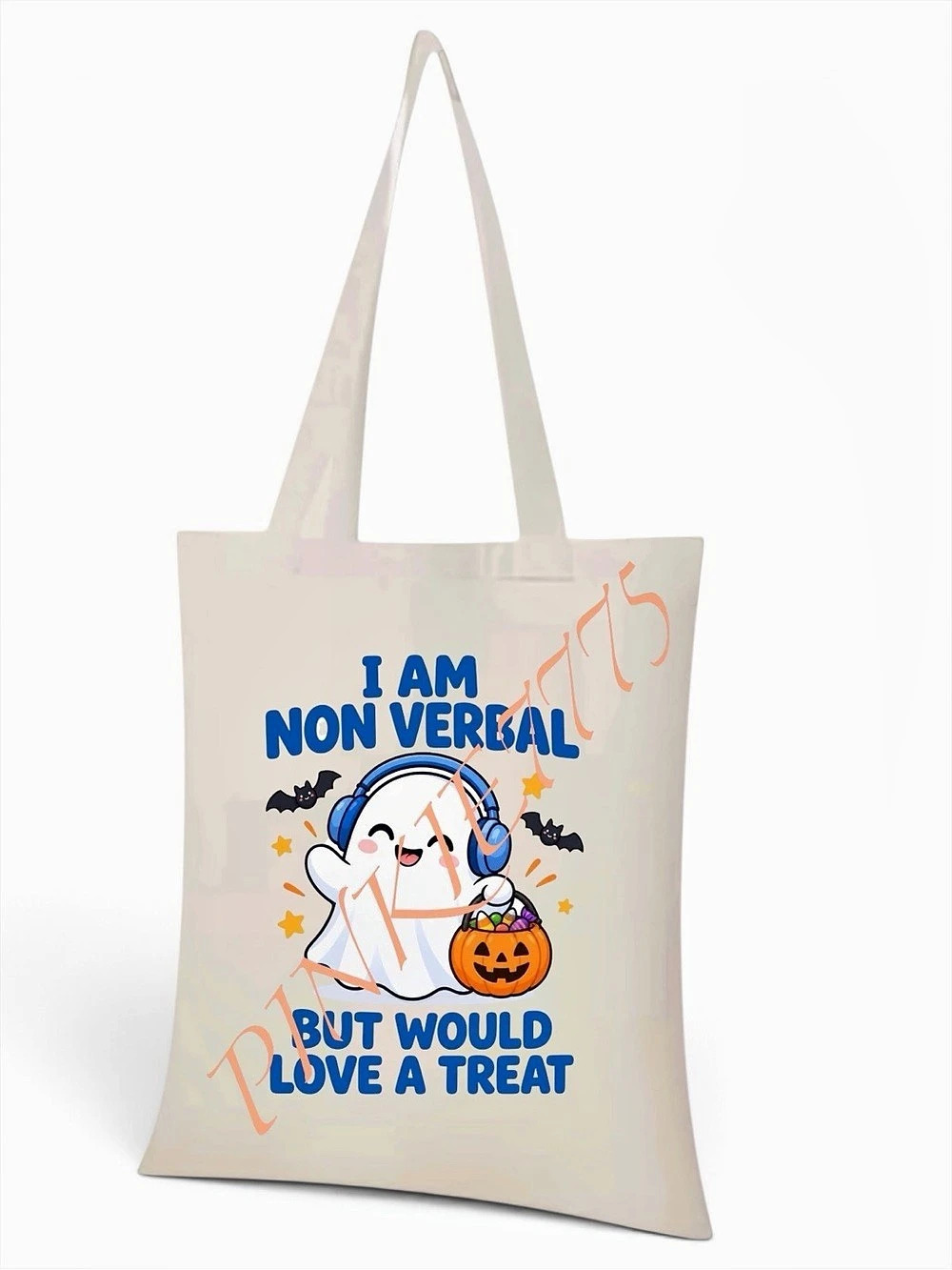 Autism Halloween treat tote bags handmade